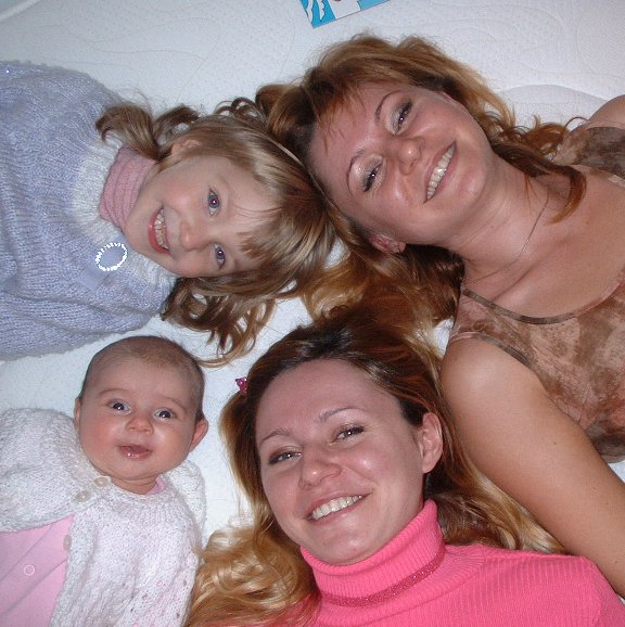 Natalia and Svetlana with daughters